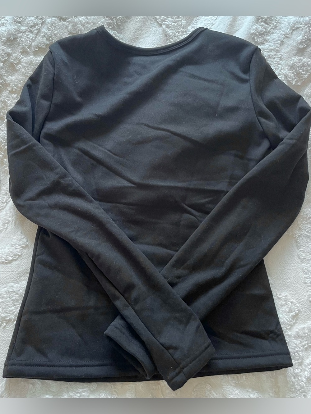 NWOT Classic Long Sleeve Black Thermal Top
